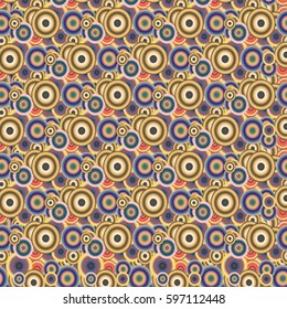 Retro seamless colorful dots pattern. Ideal for printing onto fabric and paper or decoration.
