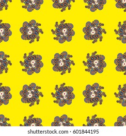 Retro seamless colorful dots pattern. Ideal for printing onto fabric and paper or decoration.