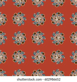 Retro seamless colorful dots pattern. Ideal for printing onto fabric and paper or decoration.