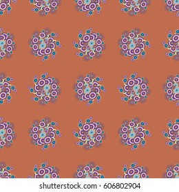 Retro seamless colorful dots pattern. Ideal for printing onto fabric and paper or decoration.
