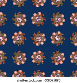 Retro seamless colorful dots pattern. Ideal for printing onto fabric and paper or decoration.