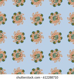 Retro seamless colorful dots pattern. Ideal for printing onto fabric and paper or decoration.