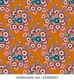 Retro seamless colorful dots pattern. Ideal for printing onto fabric and paper or decoration.