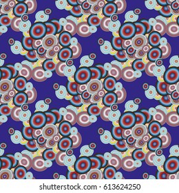 Retro seamless colorful dots pattern. Ideal for printing onto fabric and paper or decoration.