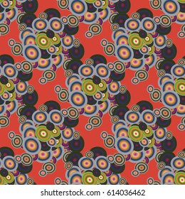 Retro seamless colorful dots pattern. Ideal for printing onto fabric and paper or decoration.