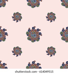 Retro seamless colorful dots pattern. Ideal for printing onto fabric and paper or decoration.