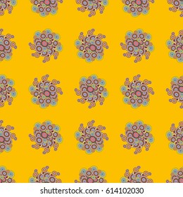 Retro seamless colorful dots pattern. Ideal for printing onto fabric and paper or decoration.