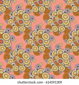 Retro seamless colorful dots pattern. Ideal for printing onto fabric and paper or decoration.