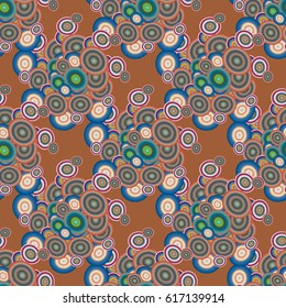 Retro seamless colorful dots pattern. Ideal for printing onto fabric and paper or decoration.
