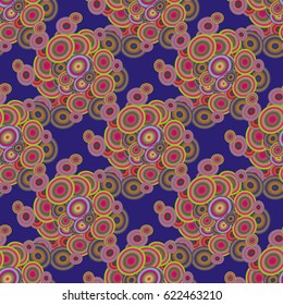 Retro seamless colorful dots pattern. Ideal for printing onto fabric and paper or decoration.