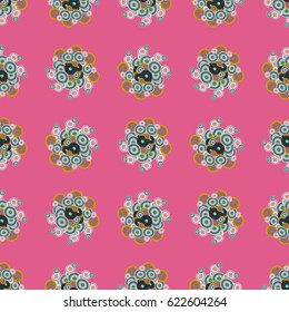 Retro seamless colorful dots pattern. Ideal for printing onto fabric and paper or decoration.