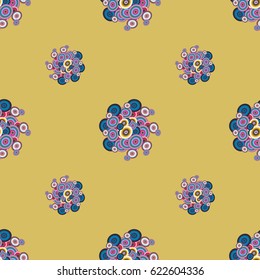 Retro seamless colorful dots pattern. Ideal for printing onto fabric and paper or decoration.