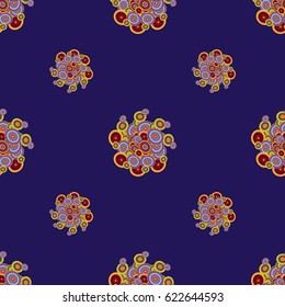 Retro seamless colorful dots pattern. Ideal for printing onto fabric and paper or decoration.