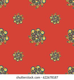 Retro seamless colorful dots pattern. Ideal for printing onto fabric and paper or decoration.