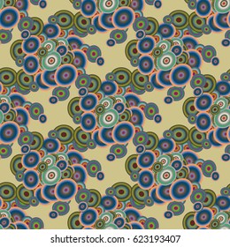 Retro seamless colorful dots pattern. Ideal for printing onto fabric and paper or decoration.