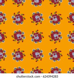 Retro seamless colorful dots pattern. Ideal for printing onto fabric and paper or decoration.