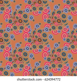 Retro seamless colorful dots pattern. Ideal for printing onto fabric and paper or decoration.