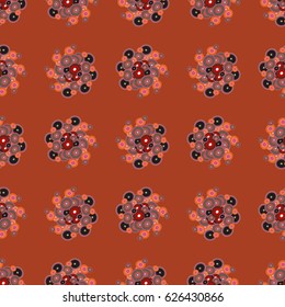 Retro seamless colorful dots pattern. Ideal for printing onto fabric and paper or decoration.
