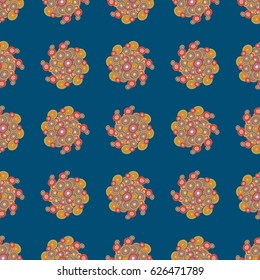 Retro seamless colorful dots pattern. Ideal for printing onto fabric and paper or decoration.