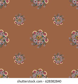 Retro seamless colorful dots pattern. Ideal for printing onto fabric and paper or decoration.