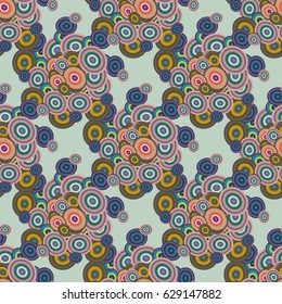 Retro seamless colorful dots pattern. Ideal for printing onto fabric and paper or decoration.