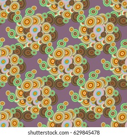 Retro seamless colorful dots pattern. Ideal for printing onto fabric and paper or decoration.