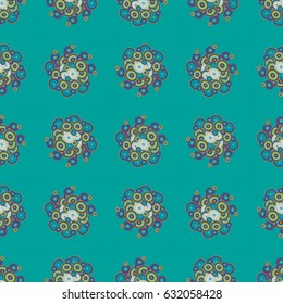 Retro seamless colorful dots pattern. Ideal for printing onto fabric and paper or decoration.