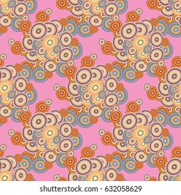 Retro seamless colorful dots pattern. Ideal for printing onto fabric and paper or decoration.