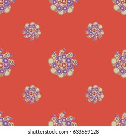 Retro seamless colorful dots pattern. Ideal for printing onto fabric and paper or decoration.