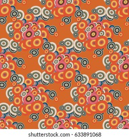 Retro seamless colorful dots pattern. Ideal for printing onto fabric and paper or decoration.