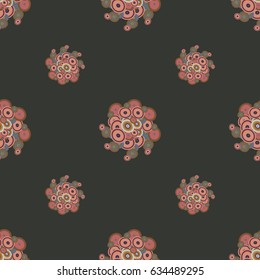 Retro seamless colorful dots pattern. Ideal for printing onto fabric and paper or decoration.
