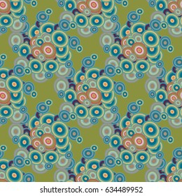 Retro seamless colorful dots pattern. Ideal for printing onto fabric and paper or decoration.