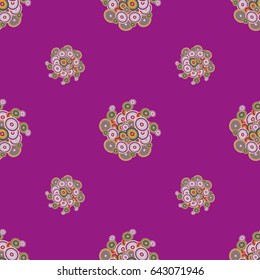 Retro seamless colorful dots pattern. Ideal for printing onto fabric and paper or decoration.