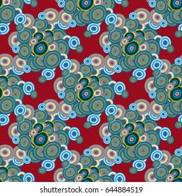 Retro seamless colorful dots pattern. Ideal for printing onto fabric and paper or decoration.