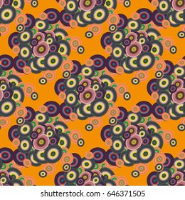 Retro seamless colorful dots pattern. Ideal for printing onto fabric and paper or decoration.
