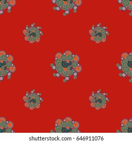 Retro seamless colorful dots pattern. Ideal for printing onto fabric and paper or decoration.