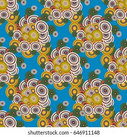 Retro seamless colorful dots pattern. Ideal for printing onto fabric and paper or decoration.
