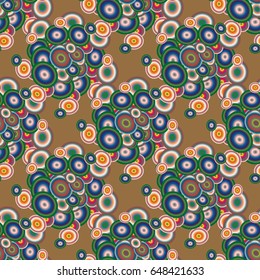 Retro seamless colorful dots pattern. Ideal for printing onto fabric and paper or decoration.