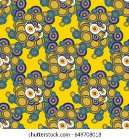Retro seamless colorful dots pattern. Ideal for printing onto fabric and paper or decoration.