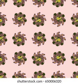 Retro seamless colorful dots pattern. Ideal for printing onto fabric and paper or decoration.