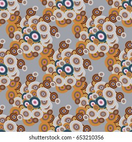 Retro seamless colorful dots pattern. Ideal for printing onto fabric and paper or decoration.