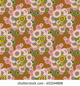 Retro seamless colorful dots pattern. Ideal for printing onto fabric and paper or decoration.