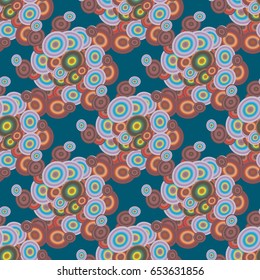 Retro seamless colorful dots pattern. Ideal for printing onto fabric and paper or decoration.