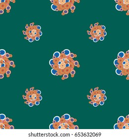 Retro seamless colorful dots pattern. Ideal for printing onto fabric and paper or decoration.