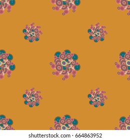 Retro seamless colorful dots pattern. Ideal for printing onto fabric and paper or decoration.
