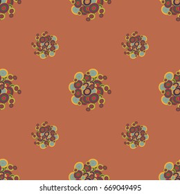 Retro seamless colorful dots pattern. Ideal for printing onto fabric and paper or decoration.