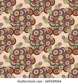 Retro seamless colorful dots pattern. Ideal for printing onto fabric and paper or decoration.