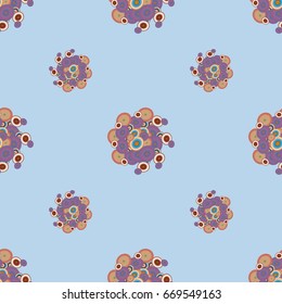Retro seamless colorful dots pattern. Ideal for printing onto fabric and paper or decoration.