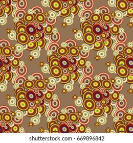 Retro seamless colorful dots pattern. Ideal for printing onto fabric and paper or decoration.