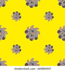 Retro seamless colorful dots pattern. Ideal for printing onto fabric and paper or decoration.